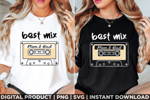 Best Mix Mom and Dad New Parents Svg for T-Shirt Designs