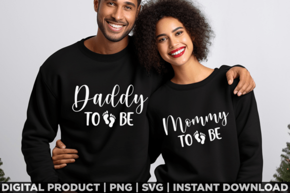 Couple Matching Embroidery for Future Parents