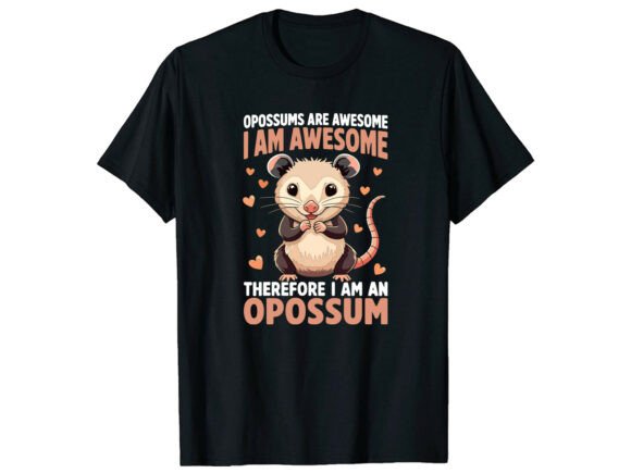 Funny Opossum T-Shirt Graphics for Crafters