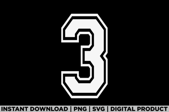 Number 3 Birthday Varsity Sports Team: A Versatile T-Shirt Design