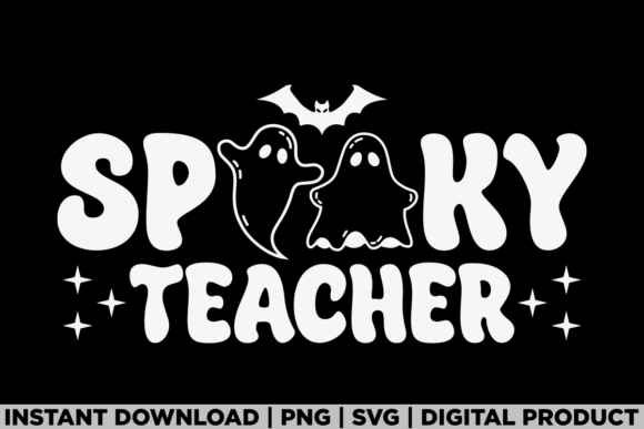 Spooky Teacher Halloween Funny Ghost Tee Graphics