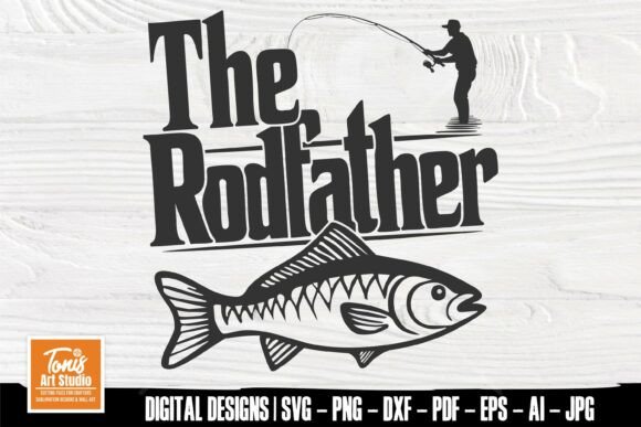 The Rodfather SVG PNG DXF: A Bold Graphics Choice for Crafts
